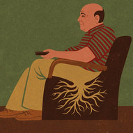 Сатиричні ілюстрації Джона Холкрофта: телебачення