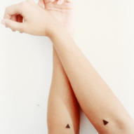 татуювання: трикутники (фотографія)